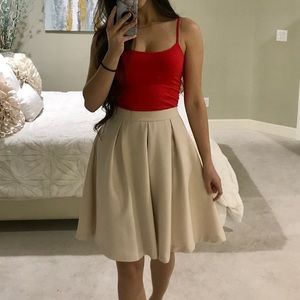 High Waisted Flare Skirt